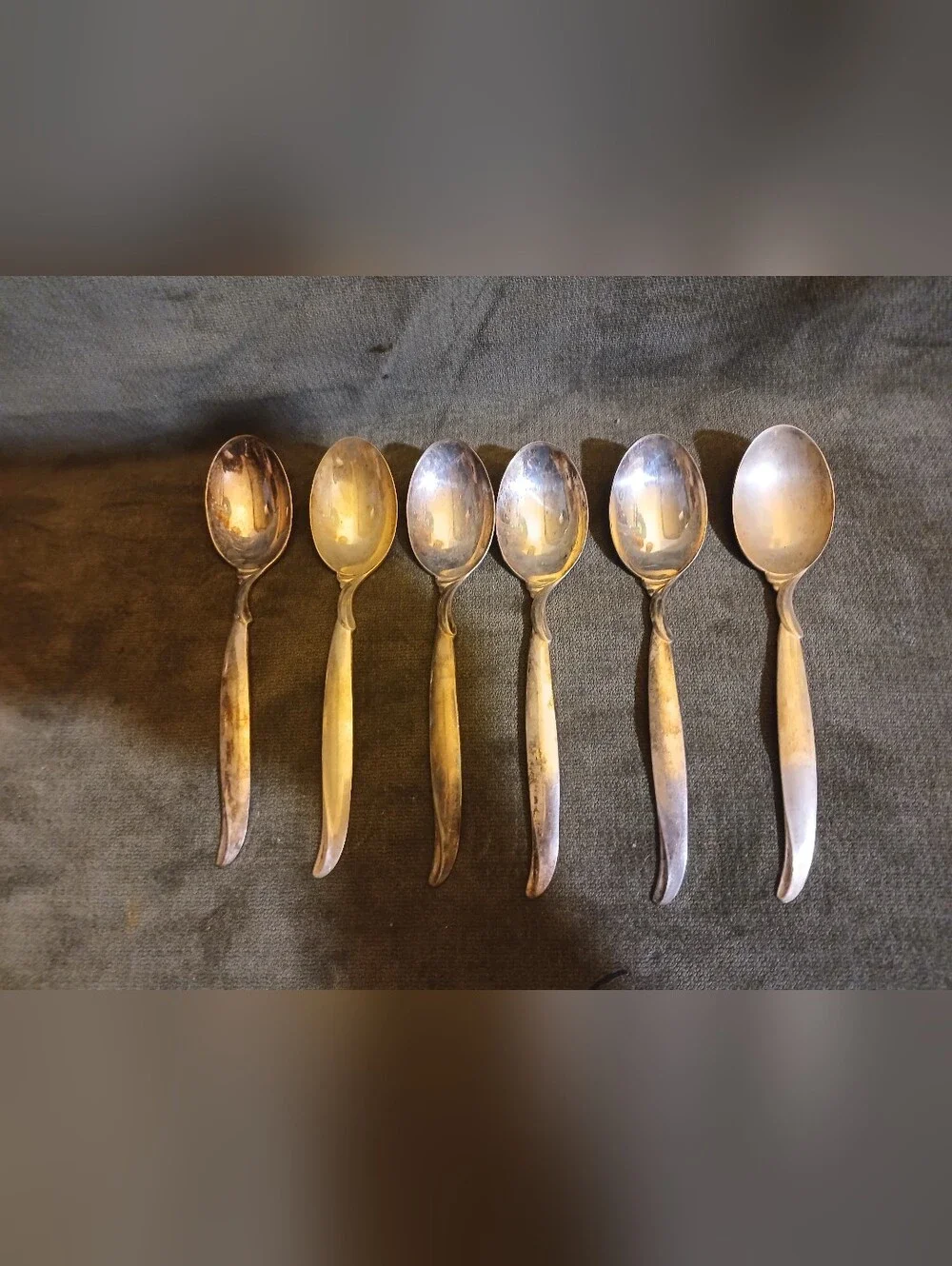 1847 Rogers Bros Flair Silverplate Flatware Lot Of 6